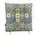 Μαξιλάρι κάθισμα μπαμπού Λονέτα Ύφασμα Patch Mosaic design | Mypouf.gr
