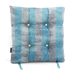 Μαξιλάρι κάθισμα μπαμπού Λονέτα Ύφασμα wide stripes turquoise design
