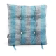 Μαξιλάρι κάθισμα μπαμπού Λονέτα Ύφασμα wide stripes turquoise design