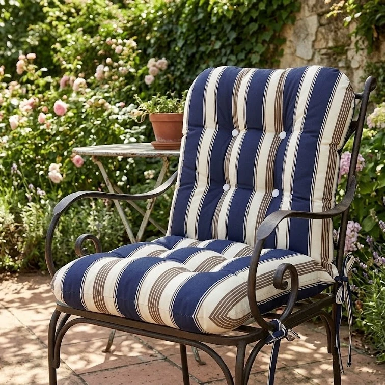 dark blue stripes design