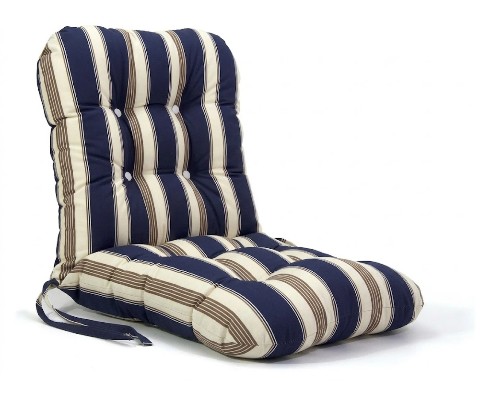 Μαξιλάρι μπαμπού dark blue stripes design ύφασμα λονέτα με πλάτη | Mypouf.gr