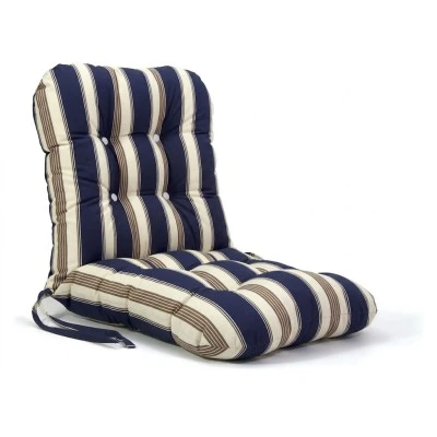 Μαξιλάρι μπαμπού dark blue stripes design ύφασμα λονέτα με πλάτη