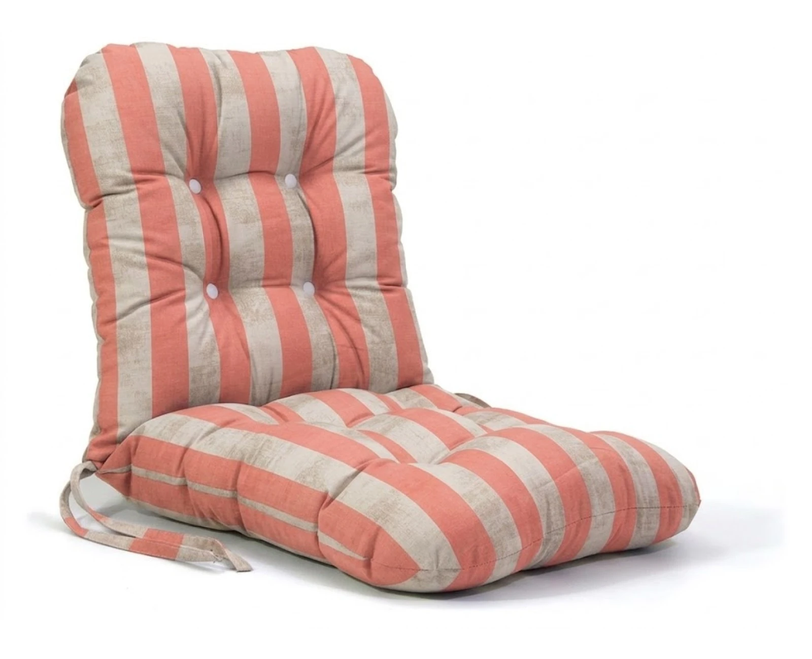 Μαξιλάρι μπαμπού wide stripes orange design ύφασμα λονέτα με πλάτη | Mypouf.gr
