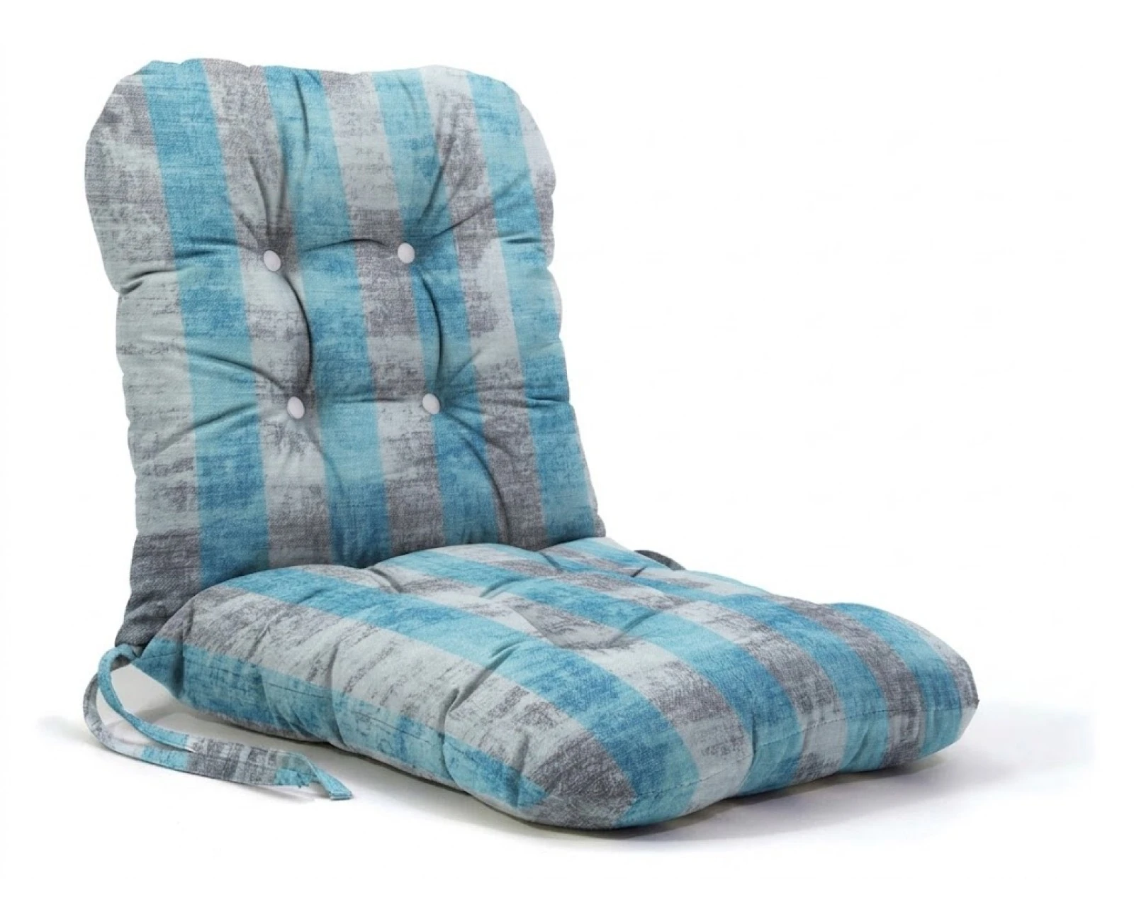 Μαξιλάρι μπαμπού wide stripes turquoise design ύφασμα λονέτα με πλάτη | Mypouf.gr