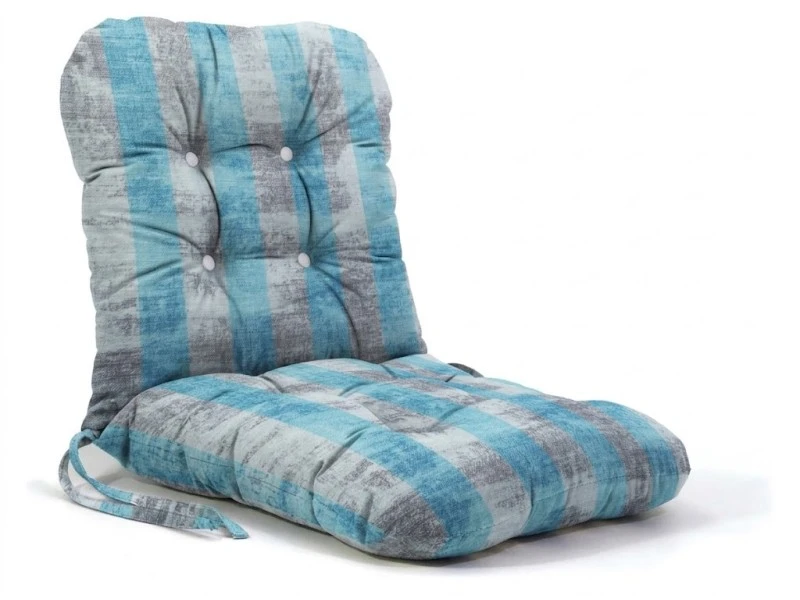 Μαξιλάρι μπαμπού wide stripes turquoise design ύφασμα λονέτα με πλάτη