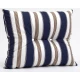 Μαξιλάρι Πλάτης Με 2 Κουμπιά dark blue stripes design - Λονέτα Ύφασμα | Mypouf.gr