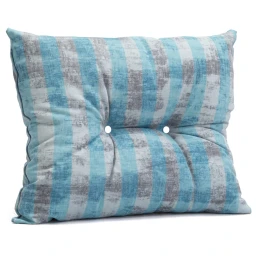 Μαξιλάρι Πλάτης Με 2 Κουμπιά wide stripes turquoise design - Λονέτα Ύφασμα