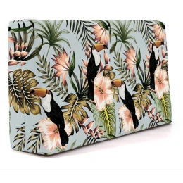 Μαξιλάρι πλάτης τριγωνικό Tukanpink design - Λονέτα Ύφασμα