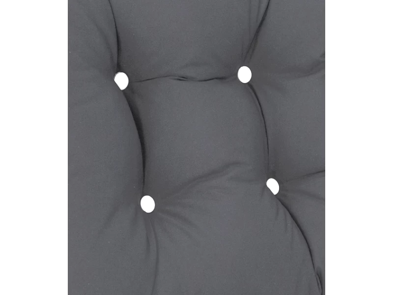 Μαξιλάρι μονόχρωμο αδιάβροχο γκρι ανοιχτό για καναπέ - παλέτα με κουμπιά - Μπαμπού