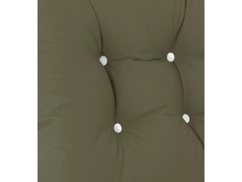 Μαξιλάρι μονόχρωμο αδιάβροχο Kakki για καναπέ - παλέτα με κουμπιά - Μπαμπού