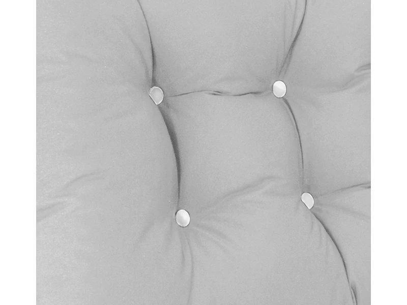 Μαξιλάρι μονόχρωμο αδιάβροχο λευκό για καναπέ - παλέτα με κουμπιά - Μπαμπού