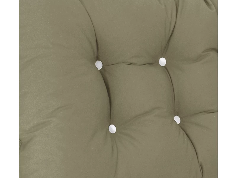 Μαξιλάρι μονόχρωμο αδιάβροχο μπεζ για καναπέ - παλέτα με κουμπιά - Μπαμπού