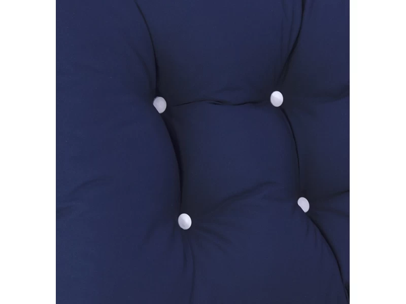 Μαξιλάρι μονόχρωμο αδιάβροχο μπλε για καναπέ - παλέτα με κουμπιά - Μπαμπού