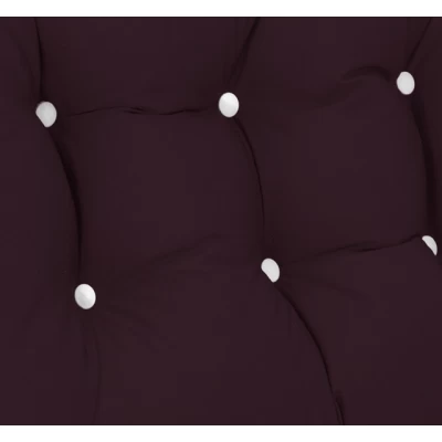 Μαξιλάρι μονόχρωμο αδιάβροχο μπορντώ για καναπέ - παλέτα με κουμπιά - Μπαμπού