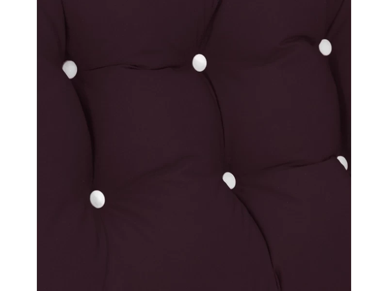 Μαξιλάρι μονόχρωμο αδιάβροχο μπορντώ για καναπέ - παλέτα με κουμπιά - Μπαμπού