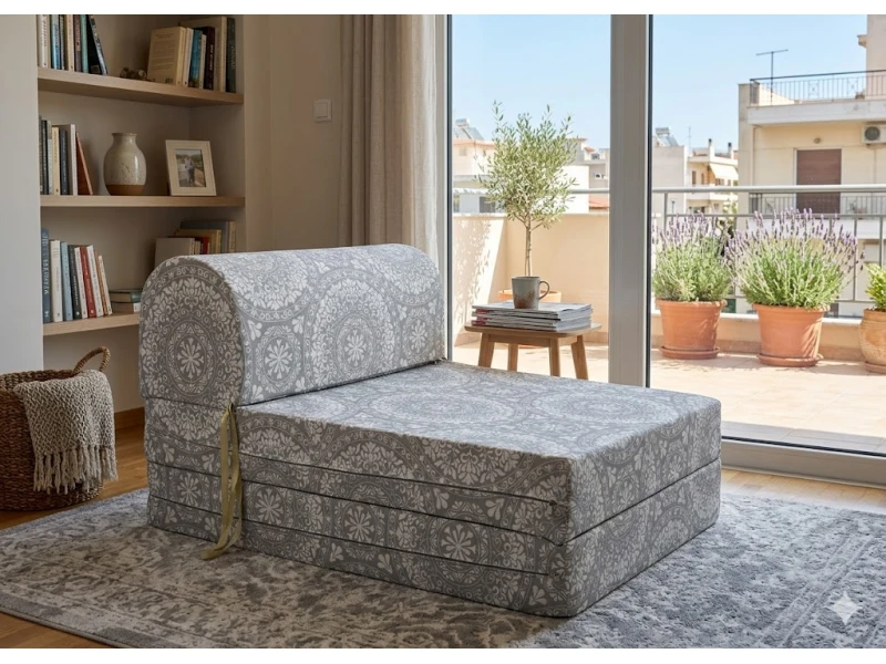 Πολυθρόνα - Κρεβάτι Flip Chair Florina - 70% αδιαβροχοποίηση Ύφασμα απόχρωση σχέδιο (Design 15357-06)