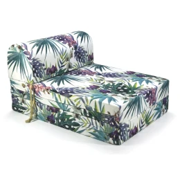Πολυθρόνα - Κρεβάτι Flip Chair Florina - 70% αδιαβροχοποίηση Ύφασμα απόχρωση σχέδιο (Leaves 8813)