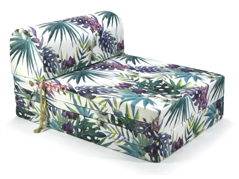 Πολυθρόνα - Κρεβάτι Flip Chair Florina - 70% αδιαβροχοποίηση Ύφασμα απόχρωση σχέδιο (Leaves 8813)