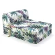 Πολυθρόνα - Κρεβάτι Flip Chair Florina - 70% αδιαβροχοποίηση Ύφασμα απόχρωση σχέδιο (Leaves 8813)