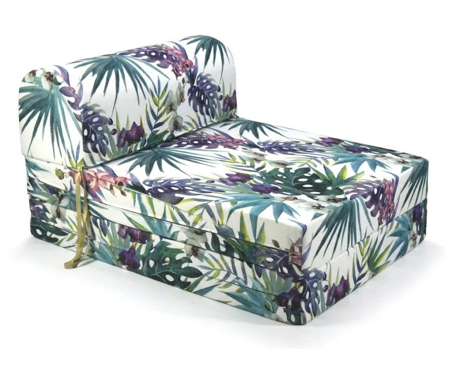 Πολυθρόνα - Κρεβάτι Flip Chair Florina - 70% αδιαβροχοποίηση Ύφασμα απόχρωση σχέδιο (Leaves 8813)