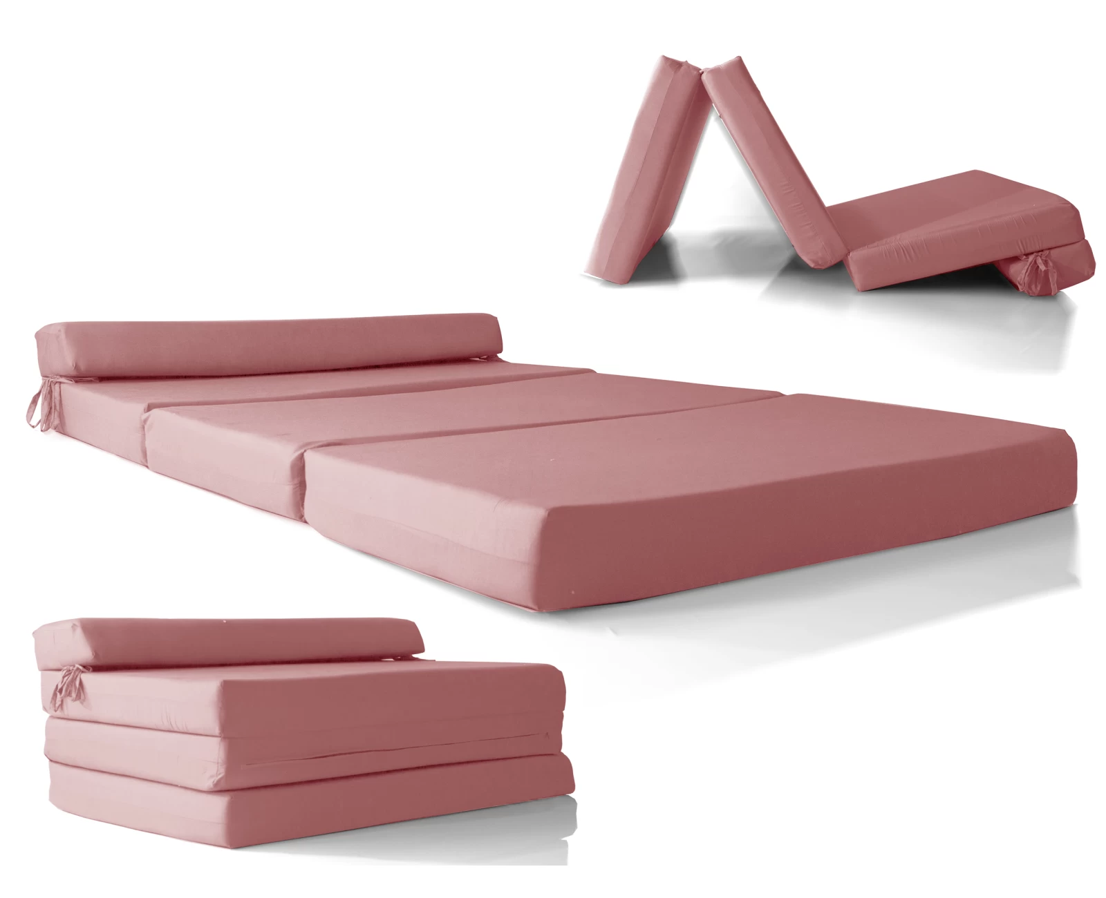 Καναπές - Κρεβάτι Flip Sofa σομόν - ροζ Kansas με φερμουάρ | Mypouf.gr Καναπές - Κρεβάτι Flip Sofa σομόν - ροζ Kansas με φερμουάρ | Mypouf.gr