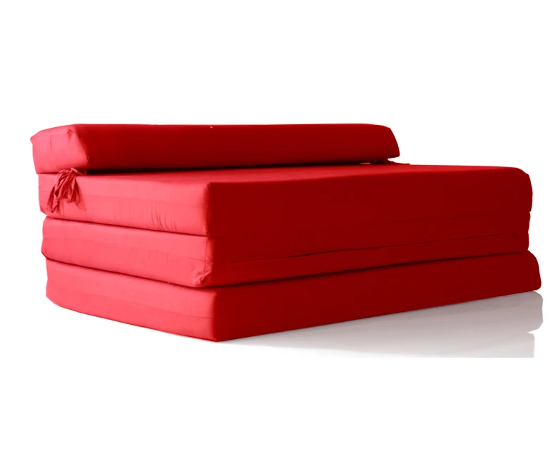 Καναπές - Κρεβάτι Flip Sofa κόκκινο Kansas με φερμουάρ | Mypouf.gr