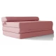 Καναπές - Κρεβάτι Flip Sofa σομόν - ροζ Kansas με φερμουάρ | Mypouf.gr Καναπές - Κρεβάτι Flip Sofa σομόν - ροζ Kansas με φερμουάρ | Mypouf.gr