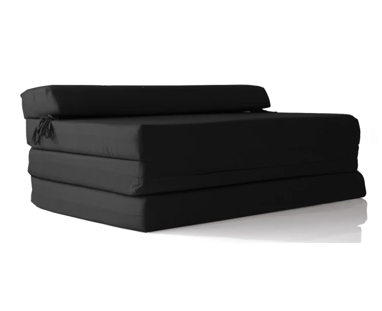 Καναπές - Κρεβάτι Flip Sofa μαύρο Kansas με φερμουάρ | Mypouf.gr