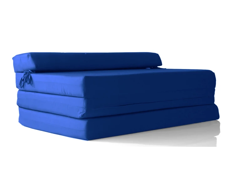 Καναπές - Κρεβάτι Flip Sofa μπλε Kansas με φερμουάρ | Mypouf.gr