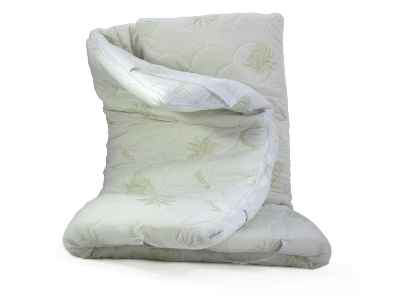Ανώστρωμα Aloe Vera με φερμουάρ Latex foam Πάχος 6/7 εκ.