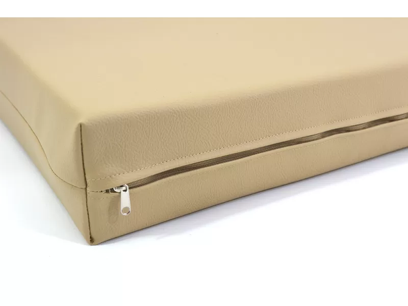 Μαξιλάρι Για Καναπέ / Παλέτα Δερματίνη Odario 17 - Cappuccino Beige Με Φερμουάρ