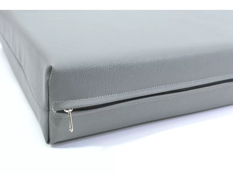 Μαξιλάρι Για Καναπέ / Παλέτα Δερματίνη Odario 14 - Γκρι Με Φερμουάρ