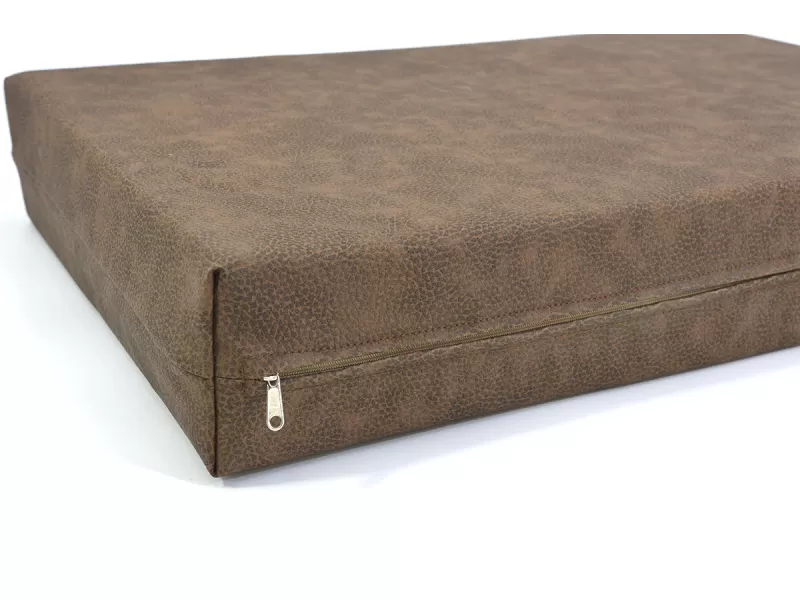 Μαξιλάρι Για Καναπέ / Παλέτα Δερματίνη Rolex - Καφέ  Με Φερμουάρ