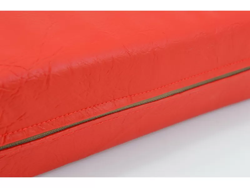 Μαξιλάρι Δερματίνη Για Καναπέ / Παλέτα  Miami Κόκκινο Με Φερμουάρ