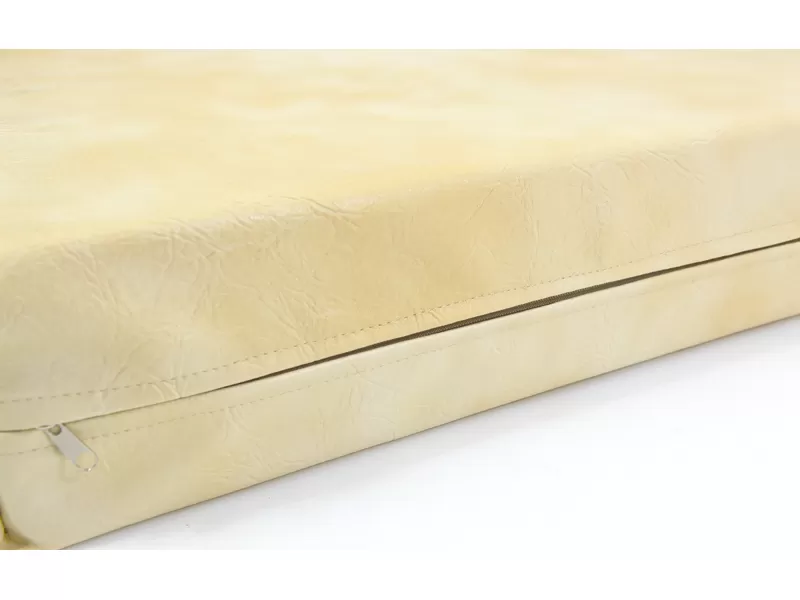 Μαξιλάρι Για Καναπέ / Παλέτα Δερματίνη Miami - Μπέζ  Με Φερμουάρ