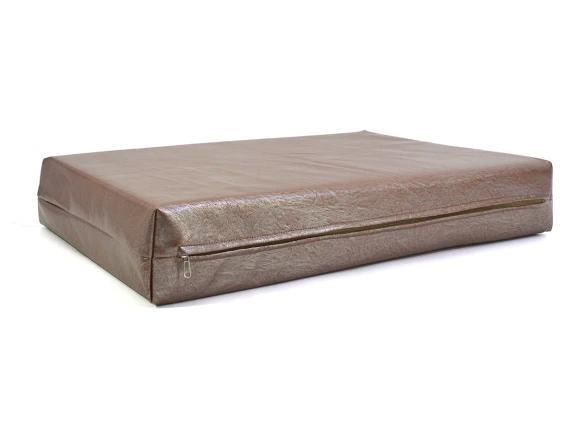 Μαξιλάρι για Καναπέ / Παλέτα  Δερματίνη  Minesota - Metallic Cinnamon Με Φερμουάρ