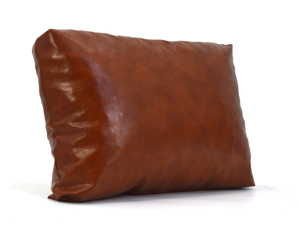 Μαξιλάρι Δερματίνη καναπέ Minesota 11 - Cinnamon Light Brown  Με Φερμουάρ | Mypouf.gr