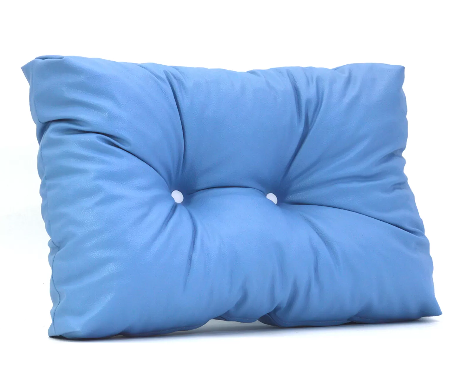 Μαξιλάρι Πλάτης με Κουμπιά Δερματίνη Odario 21 - Baby Blue | Mypouf.gr Μαξιλάρι Πλάτης με Κουμπιά Δερματίνη Odario 21 - Baby Blue | Mypouf.gr