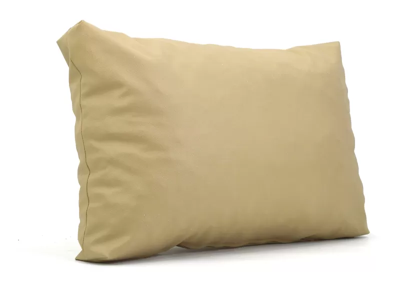 Μαξιλάρι Δερματίνη καναπέ Odario 17 - Cappuccino Beige Με Φερμουάρ