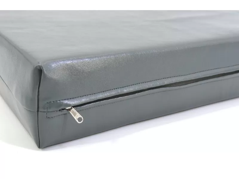 Μαξιλάρι Για Καναπέ / Παλέτα Δερματίνη Minesota Γκρι Με Φερμουάρ