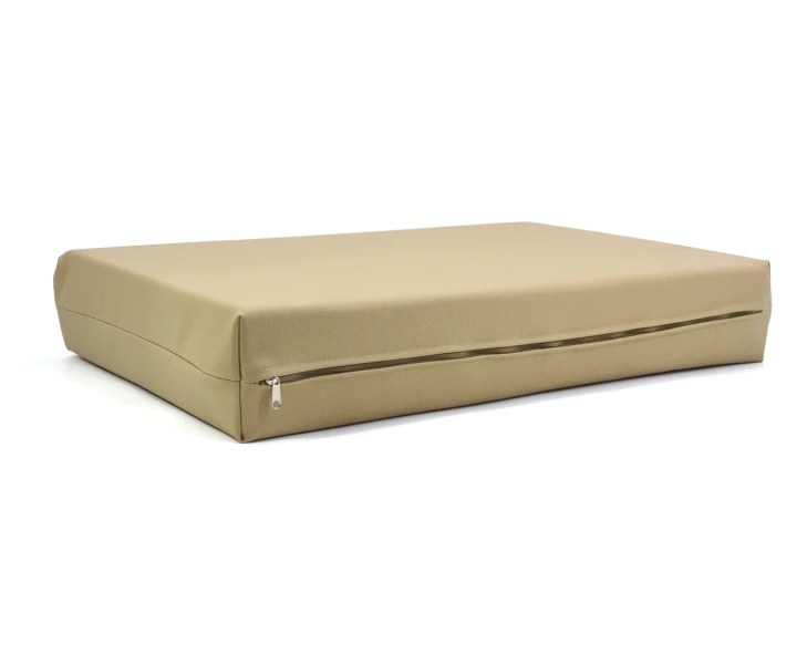 Μαξιλάρι Για Καναπέ / Παλέτα Δερματίνη Odario 17 - Cappuccino Beige Με Φερμουάρ | Mypouf.gr