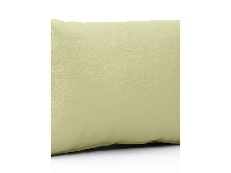 Μαξιλάρι Δερματίνη καναπέ Odario 15 - Light Beige Με Φερμουάρ