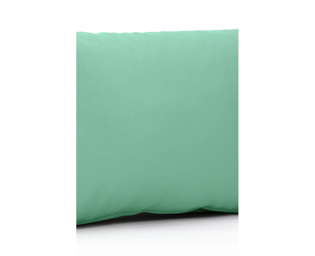 Μαξιλάρι Δερματίνη καναπέ Odario 16 - Turquoise Green Με Φερμουάρ | Mypouf.gr