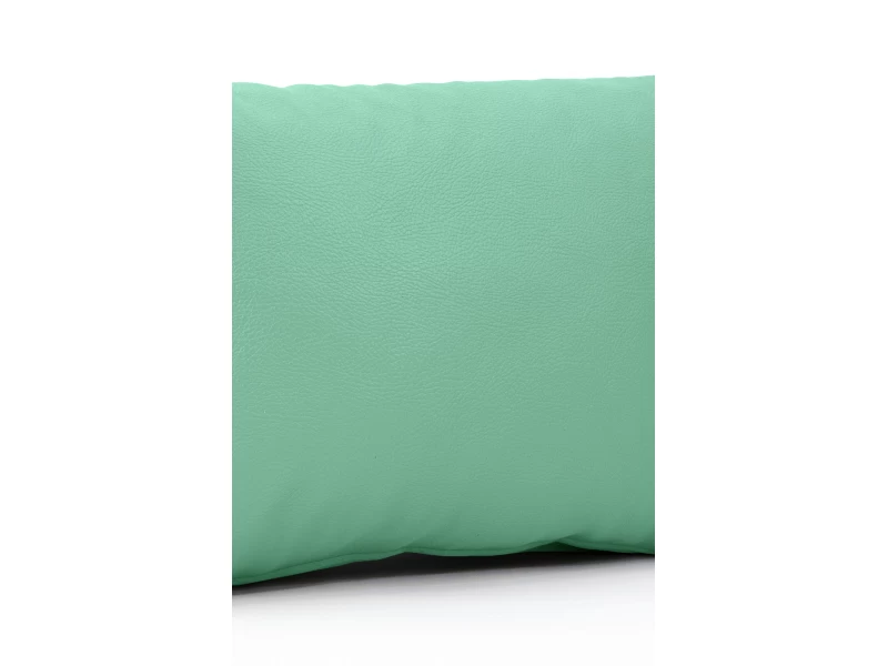 Μαξιλάρι Δερματίνη καναπέ Odario 16 - Turquoise Green Με Φερμουάρ
