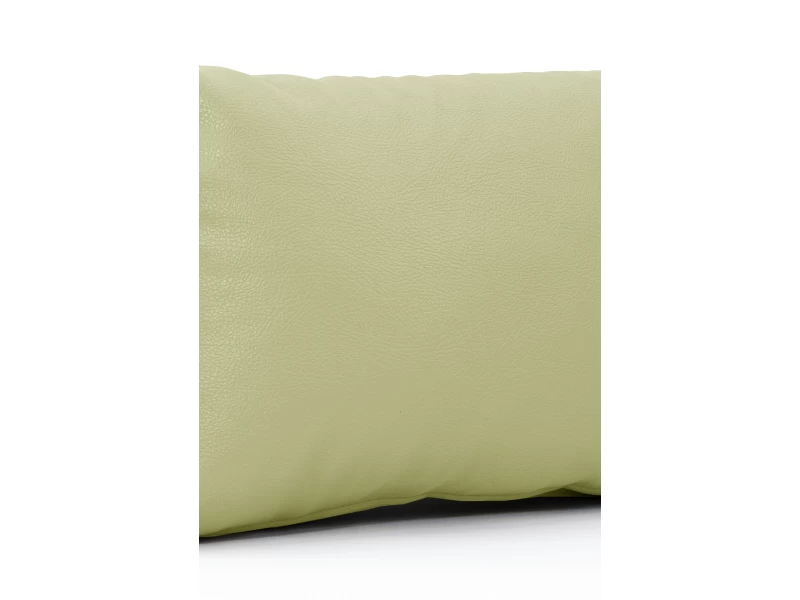 Μαξιλάρι Δερματίνη καναπέ Odario 18 - Latte Beige Με Φερμουάρ