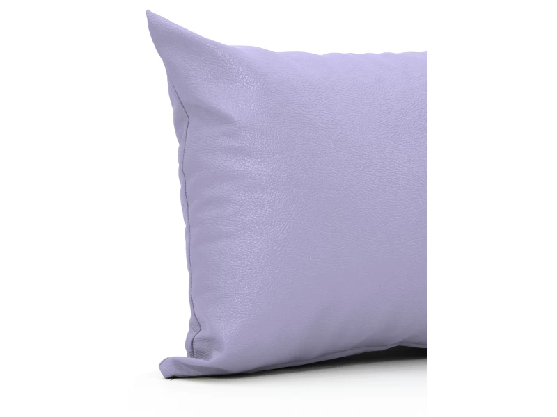 Μαξιλάρι Δερματίνη καναπέ Odario 22 - Lilac Με Φερμουάρ
