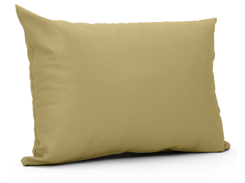 Μαξιλάρι Δερματίνη καναπέ Odario 24 - Orange Beige Με Φερμουάρ