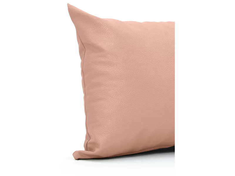 Μαξιλάρι Δερματίνη καναπέ Odario 26 - Dusty Pink Με Φερμουάρ