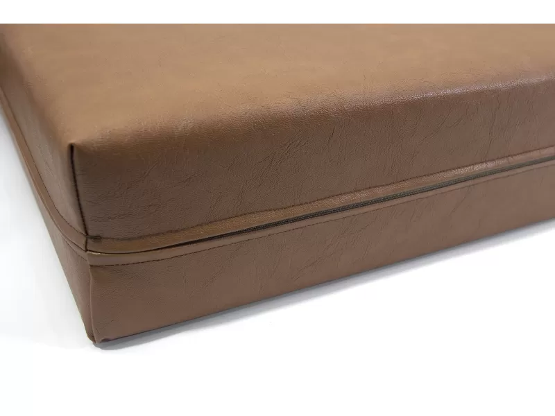 Μαξιλάρι Για Καναπέ / Παλέτα Δερματίνη Colorado - Καφέ  Με Φερμουάρ