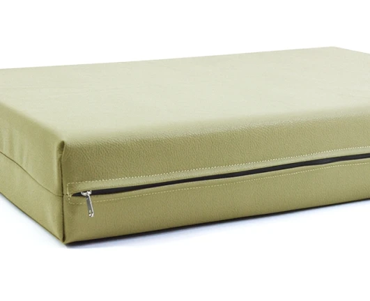 Μαξιλάρι Για Καναπέ / Παλέτα Δερματίνη Odario 18 - Latte Beige Με Φερμουάρ | Mypouf.gr